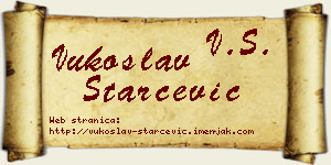 Vukoslav Starčević vizit kartica